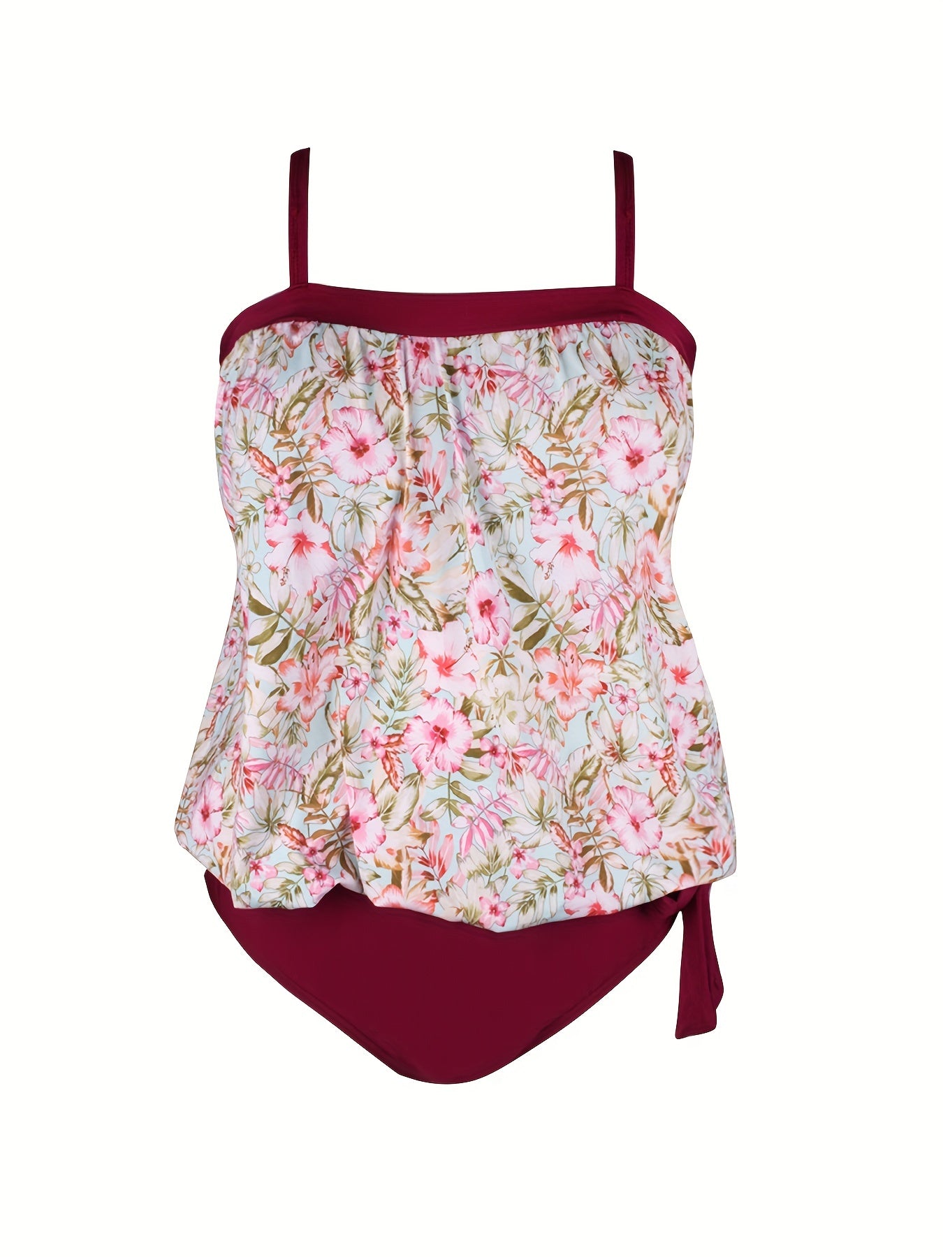 Dot Print Cami Top & Panty Swimsuit Set