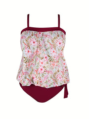 Dot Print Cami Top & Panty Swimsuit Set