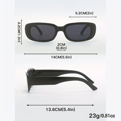 Rectangle Sunglasses UV400 Sun Shades for Vacation Beach Travel