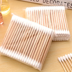 100pcs Double-Headed Disposable Ear Swabs