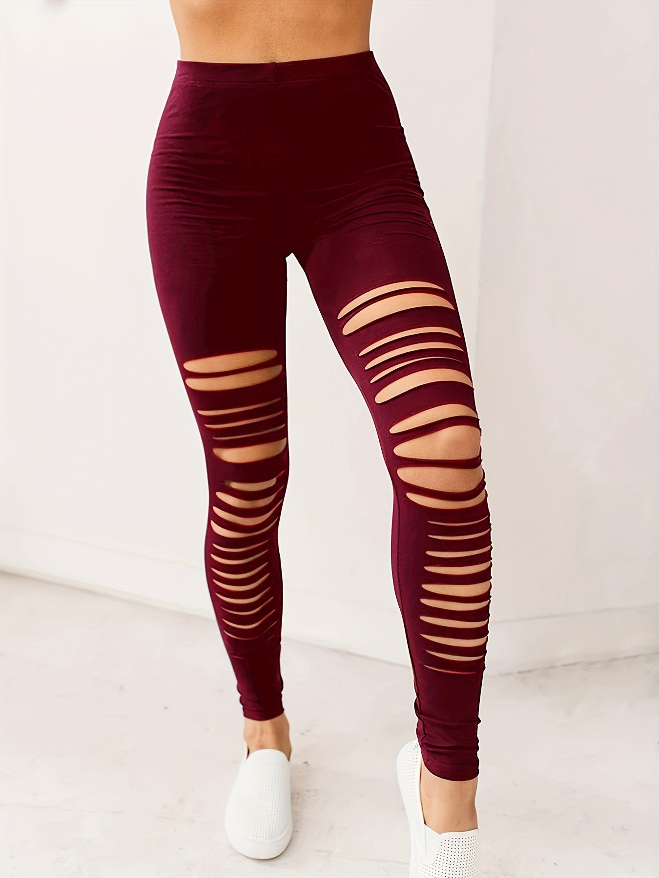 High Waist Leggings Casual Skinny Pants