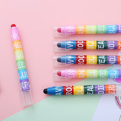 2 Sets Fluorescent Highlighter Pens 12 Set Solid Colors Card Books