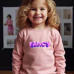 FANCY Graphic Crew Neck Sweatshirt Long Sleeve Pullover