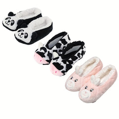 Cartoon Animal Fuzzy Socks Soft & Warm Low Cut Floor Socks Women's Stockings
