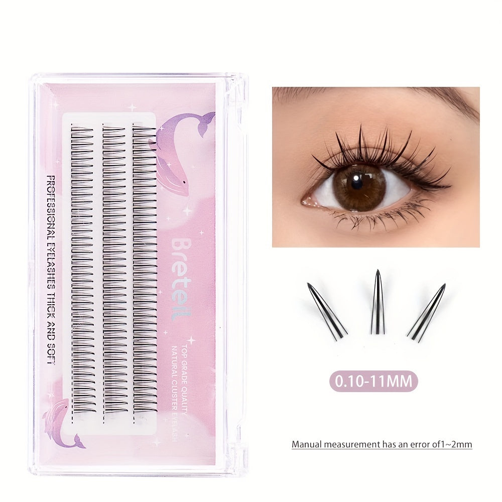 3 Rows A-shaped Lashes Cluster Grafted Eyelashes Set