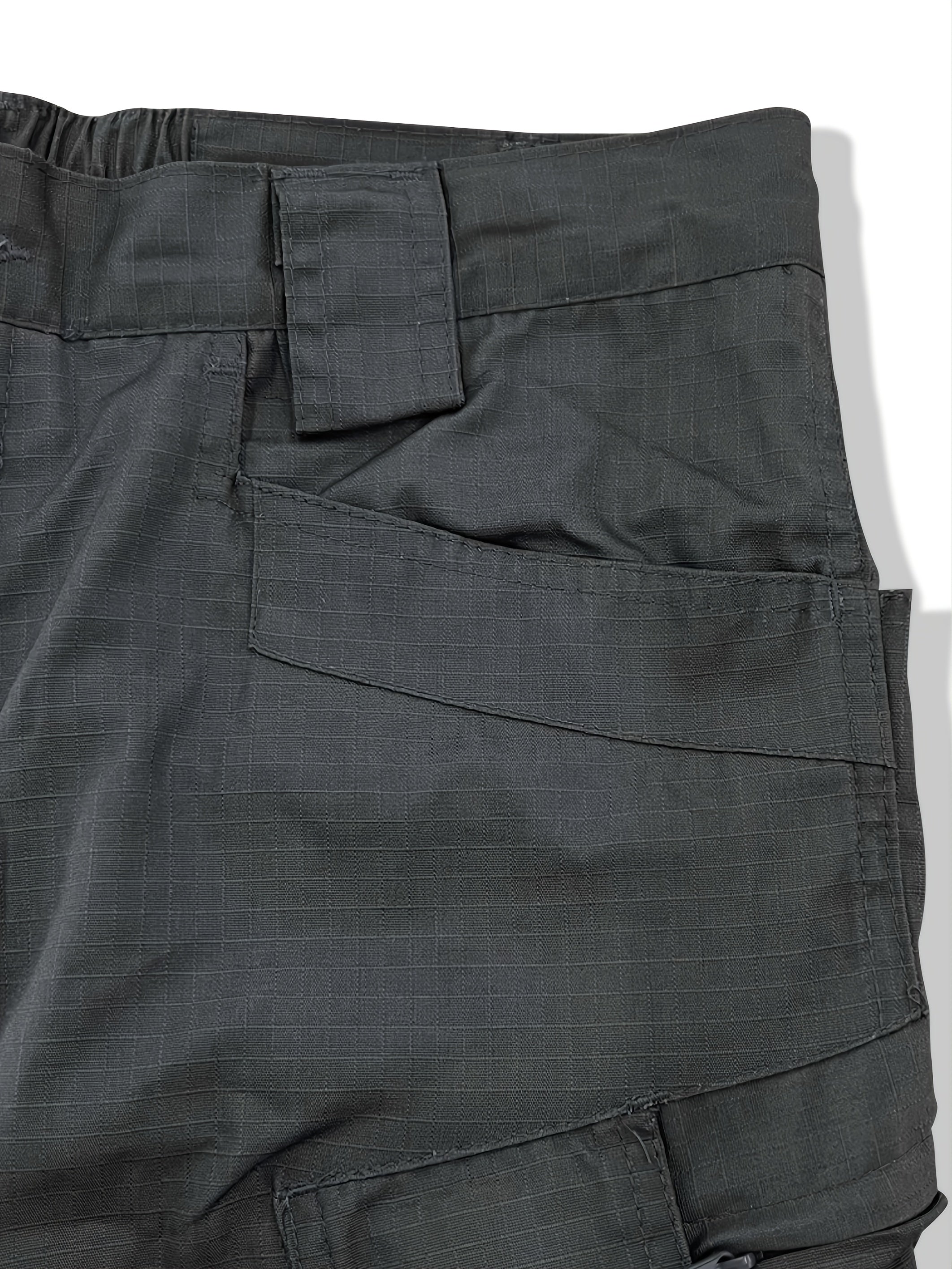 Men's Solid Cargo Pants with Pocket for Spring Autumn