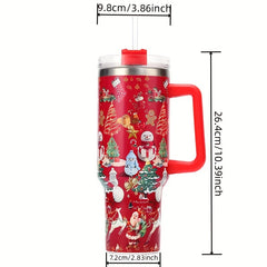 Christmas Series 40oz Stainless Steel Water Cup Leakproof Insulation Cup