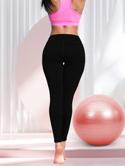 Butt Lifting Yoga Pants Mid Stretch Pocket Running Fitness Activewear