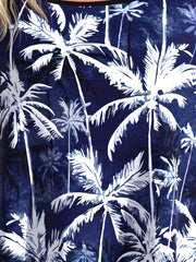 Coconut Tree Print Tankini Set Plus Size Women's Cami Top & Shorts