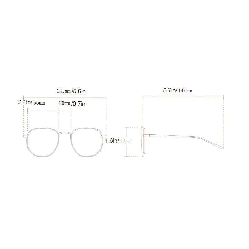 Light Blocking Glasses Square Frame for Women Men