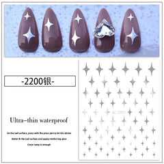 Self Adhesive Galaxy Star Nail Stickers - DIY Nail Enhancement