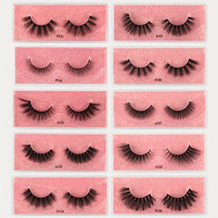 Natural Effect Faux Mink Hair False Eyelashes