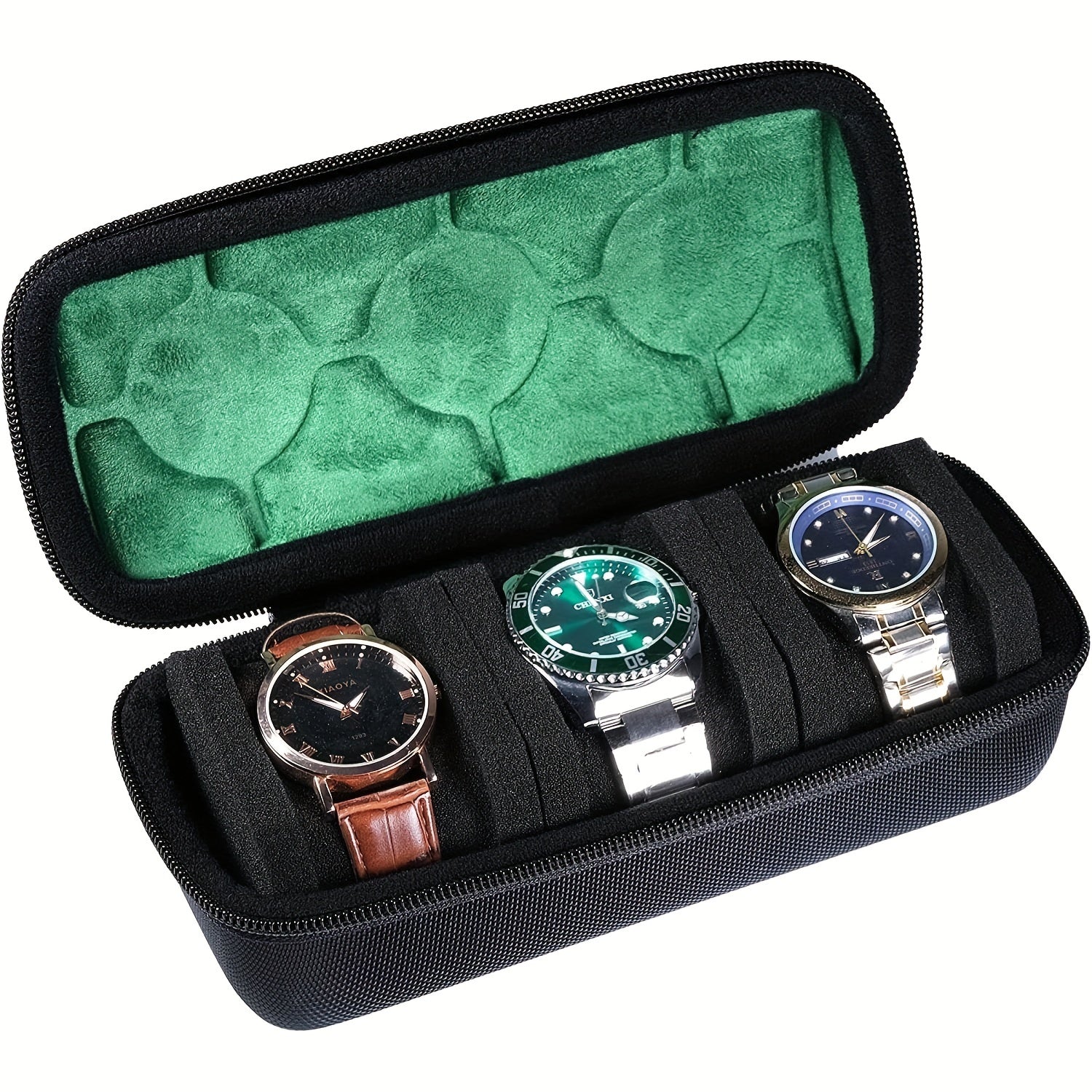 Hard Watch Travel Case - Watch Roll Storage Organizer Women Men