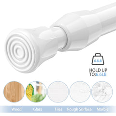 2pcs Small Curtain Tension Rods 28", No Drilling Needed