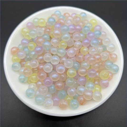 100 Pcs Round Shape Acrylic Spacer Beads for Jewelry Making DIY