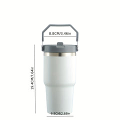 20oz Tumbler With Handle Stainless Steel Vacuum Flask
