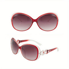 Oval Frame Sunglasses Vintage Cat Eye Glasses UV400