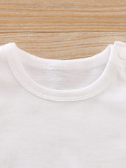 2pcs Baby Boys Cotton T-shirt & Animal Pattern Overalls Set