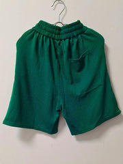 Drawstring Solid Shorts Elastic Waist Workout Comfy Shorts