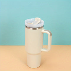 1200ml Stainless Steel Insulation Cup with Straw, Outdoor Sports Gift