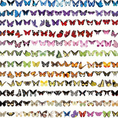 400pcs Holographic Butterfly Sticker Glitter Waterproof PET Scrapbook