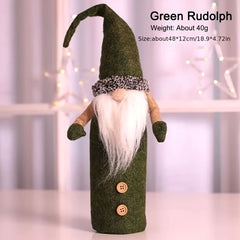 Christmas Rudolf Wine Bottle Bag Set