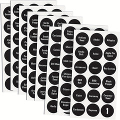 Chalkboard Spice Jar Labels Set - Kitchen Organization and Storage