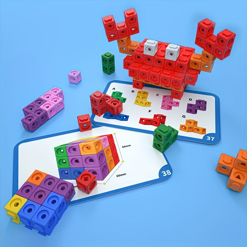 Math Cubes 100 Number Counting Block Toys for Kids Learning Activities