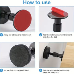 2pcs Bedstead Anti Shake Tool Metal Adjustable Headboard Plug No Squeaky