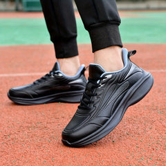 Men's Lace up Sneakers Athletic Shoes Shock Absorbing Breathable Running