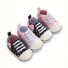 Bowknot Comfortable Sneakers For Baby Girls Lightweight Non Slip Shoes