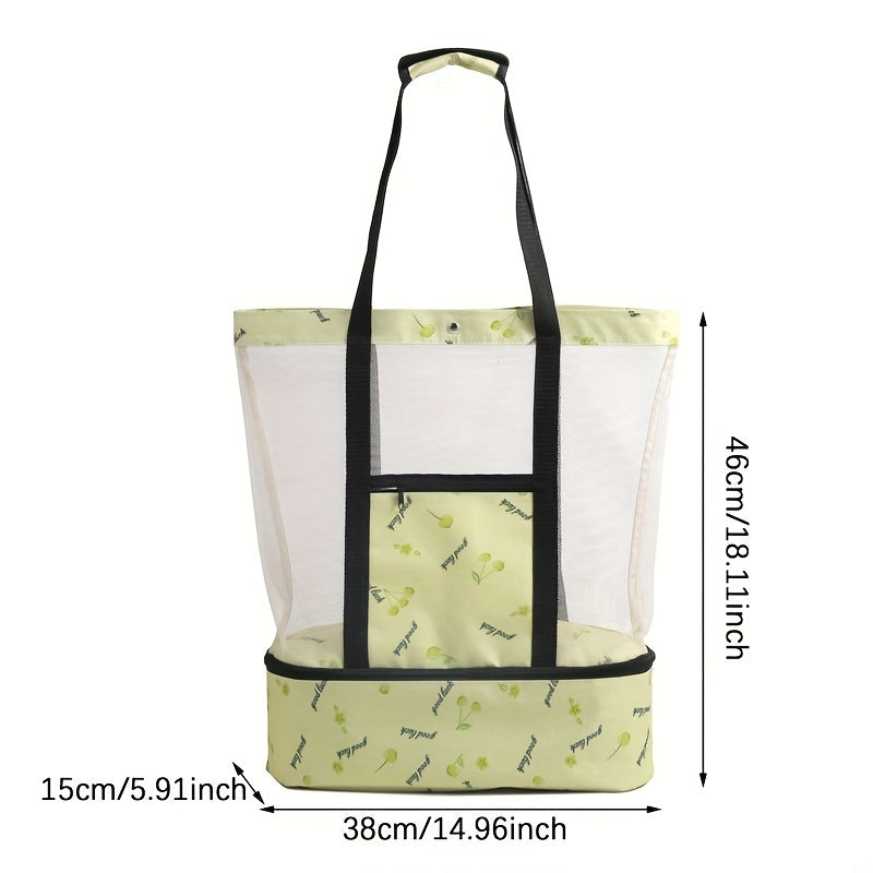 Mesh Beach Bag Large Outdoor Picnic Storage Bag