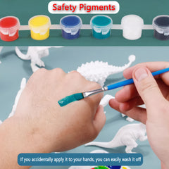 Dinosaur Painting Kit for Kids DIY Craft Set Educational Toy Gift