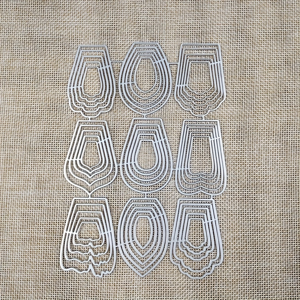 9 Flower Metal Cutting Dies Scrapbooking DIY Card Making