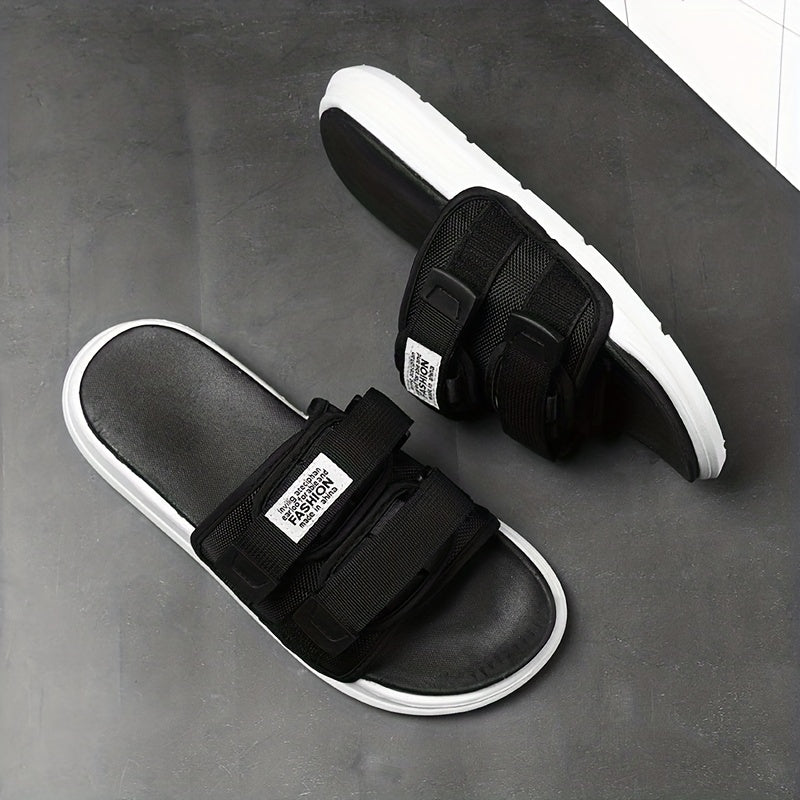 Men's Platform Slides Unisex Open Toe Slippers