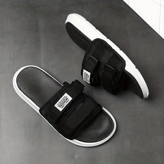Men's Platform Slides Unisex Open Toe Slippers