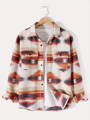 Ethnic Style Men's Long Sleeve Shirt For Autumn