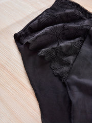 2 Pack Women's Plus Size Lace Back High Stretch Panties Set