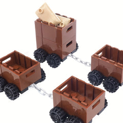 Mini Chain Truck Toy Set for DIY Building Blocks
