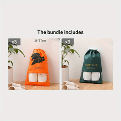 Portable Drawstring Shoe Storage Bag Travel Organizer Non-woven Dust Bag