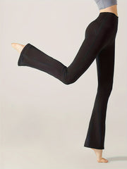 Flare Casual Pants High Stretch Fitness Sports Yoga Bootcut Pants