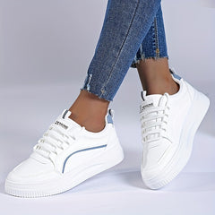 Women's Solid Skate Shoes Lightweight Low Top Sport Shoes