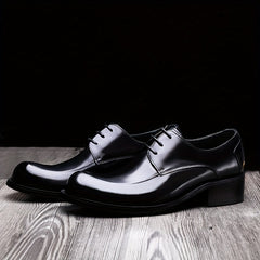 Men's Lace-up Smart Casual Dress Shoes Outdoor Rubber Sole