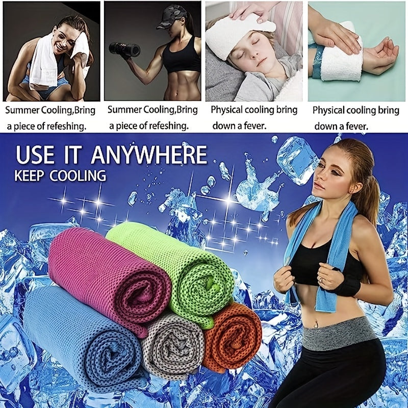2pcs Cooling Towel for Sports Yoga Beach Camping Gym Soft Absorbent 35 4 x 11 8