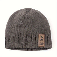 Beanie Winter Velvet Knitted Hat Outdoor Cycling Coldproof Ear Protection