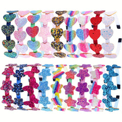 Kids Candy Princess Headband - Sequin Pentagram Set