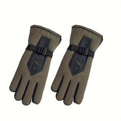 Winter Fleece Lined Warm Gloves For Women Men Ski Gloves