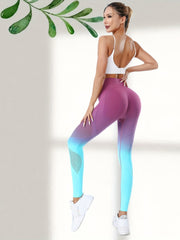 High Waist Tummy Control Fitness Pants Quick Dry Running Yoga Leggings