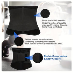 Zipper Waist Trainer Tummy Control Slimming Belt