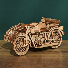 3D Wooden Stereo Puzzle Tricycle Decoration Toy